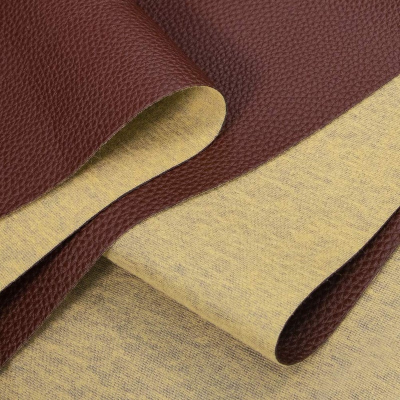 TORRAMI Soft Synthetic PU Fabric Material Faux Leather Sheets 2 Yards 54" x 72", 0.95mm Thick for Upholstery, DIY Crafts,Pebbled Pattern Coffee - Image 3